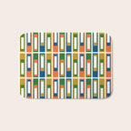 Mid Century Modern Geometric Abstract Lexington Ave Pattern Bath Mat Gallery Image 1