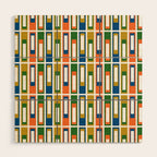 Mid Century Modern Geometric Abstract Lexington Ave Pattern Wood Wall Art Gallery Image 1