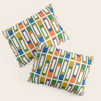 Mid Century Modern Geometric Abstract Lexington Ave Pattern Pillow Sham Gallery Image 3