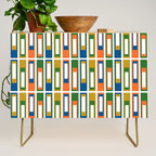 Mid Century Modern Geometric Abstract Lexington Ave Pattern Credenza Gallery Image 1