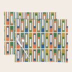 Mid Century Modern Geometric Abstract Lexington Ave Pattern Placemat Gallery Image 1