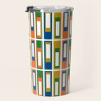 Mid Century Modern Geometric Abstract Lexington Ave Pattern Travel Mug Gallery Image 3