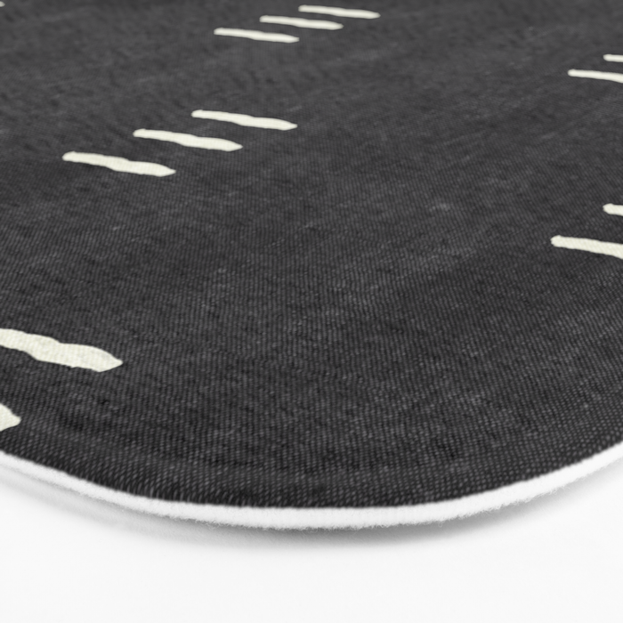 triple dash - onyx Bath Mat Gallery Image 3