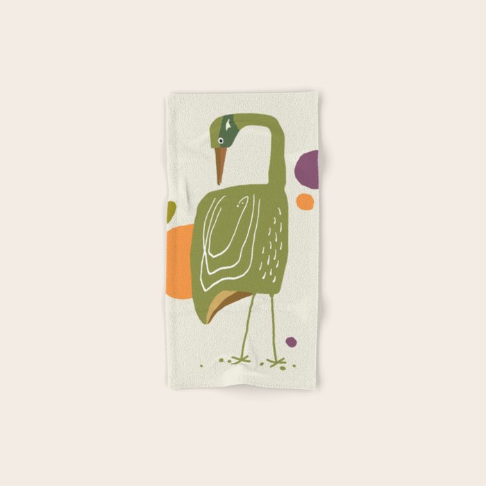 Quirky Brolga Bath Towel Gallery Image 1