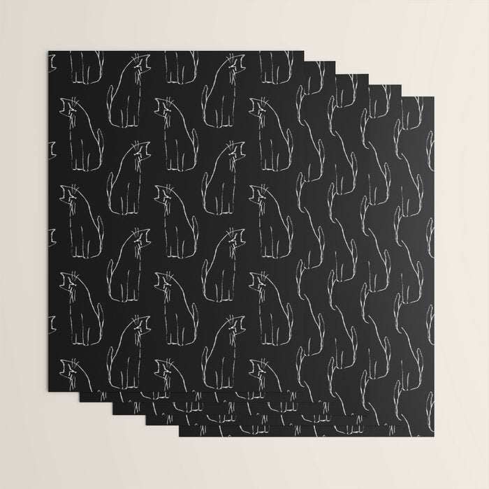 Curious cat impression Wrapping Paper Gallery Image 3