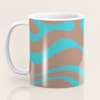 Modern Retro Liquid Swirl Vivid Abstract Inspired by PANTONE 17 1230 Color of the Year Mocha Mousse Coffee Mug Gallery Image 3