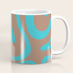 Modern Retro Liquid Swirl Vivid Abstract Inspired by PANTONE 17 1230 Color of the Year Mocha Mousse Coffee Mug Gallery Image 1