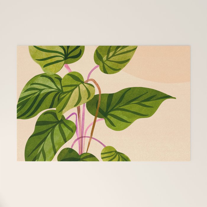 Thriving In The Sun - Cute Botanical Painting Welcome Mat Gallery Image 1