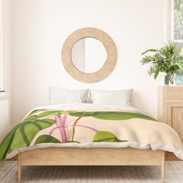 Thriving In The Sun - Cute Botanical Painting Duvet Cover Gallery Image 3