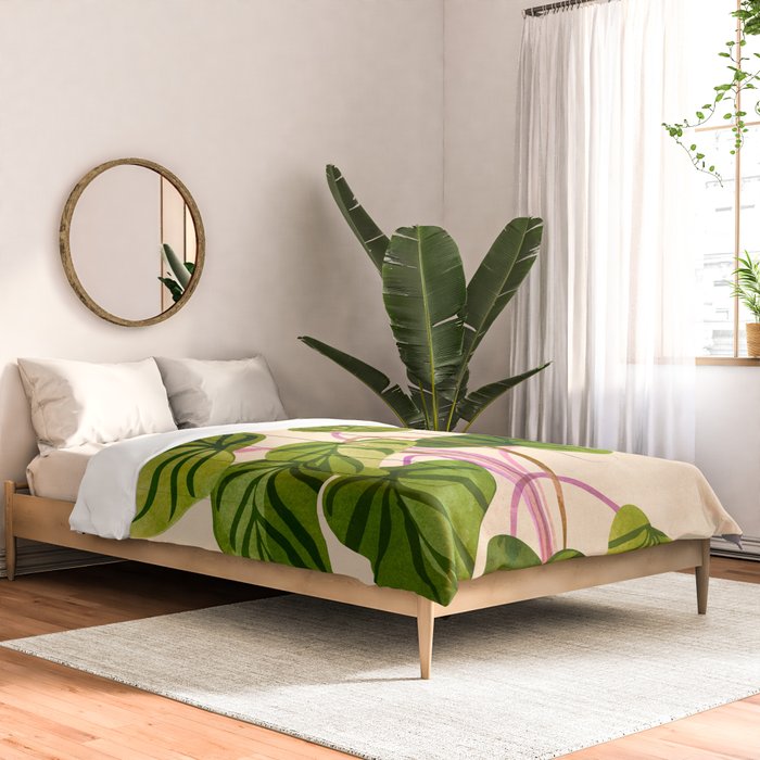 Thriving In The Sun - Cute Botanical Painting Comforter Gallery Image 2
