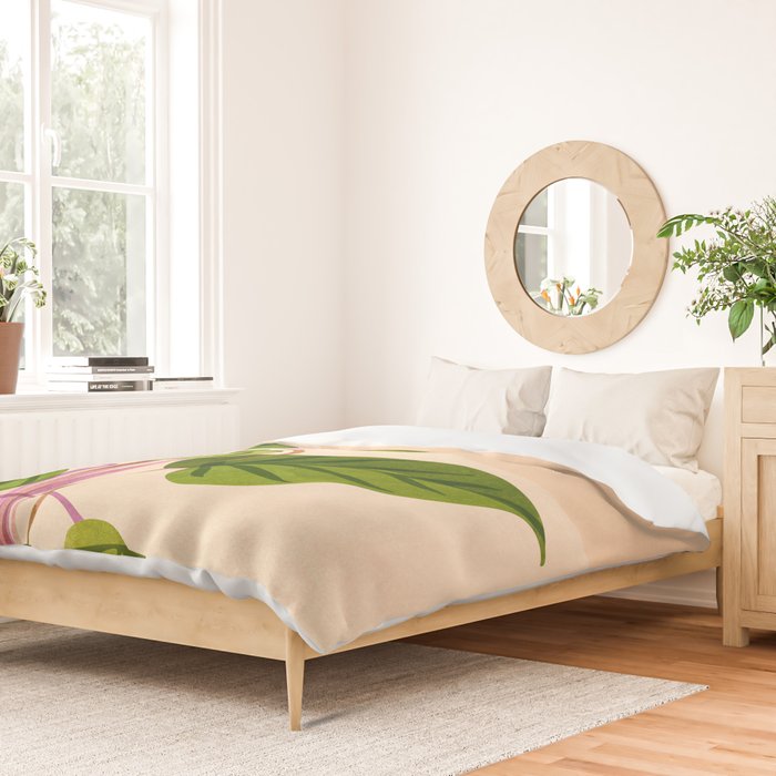 Thriving In The Sun - Cute Botanical Painting Duvet Cover Gallery Image 2