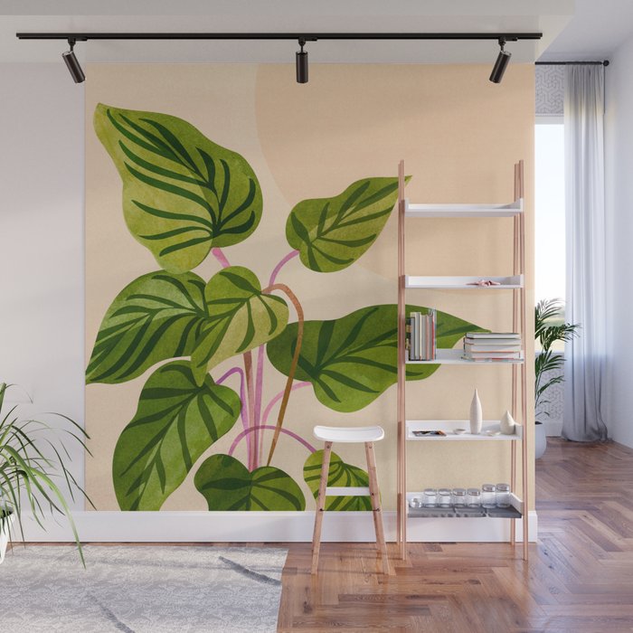 Thriving In The Sun - Cute Botanical Painting Wall Mural Gallery Image 1