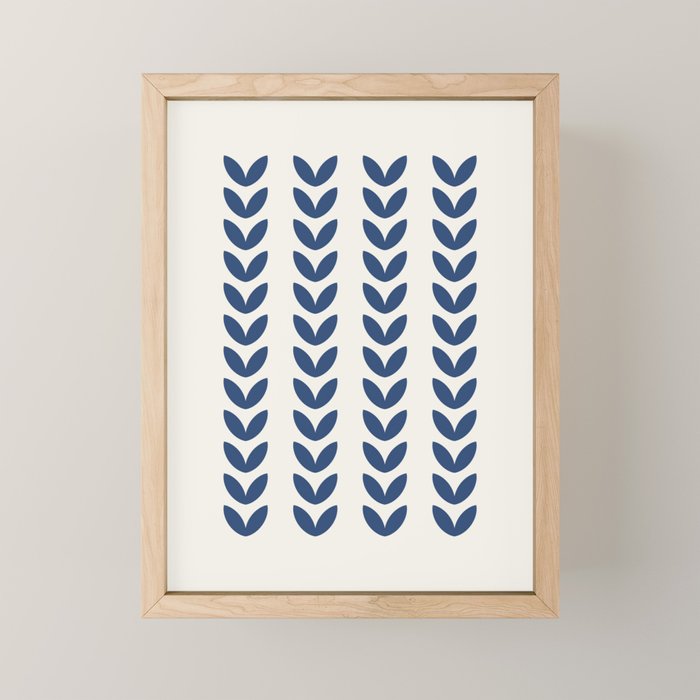 Leaf Pattern - Scandinavian Mini Art Print Gallery Image 1