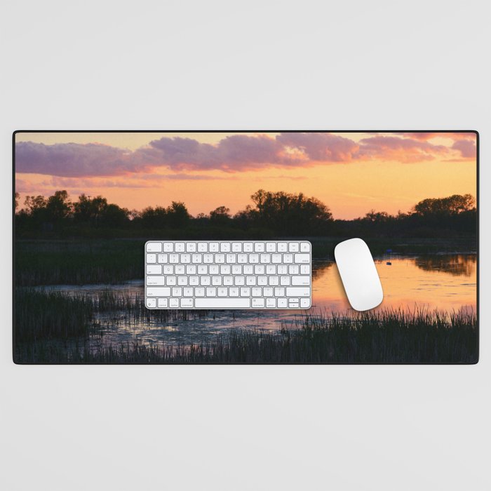 Perfect Pastel Spring Sunset Desk Mat Gallery Image 1