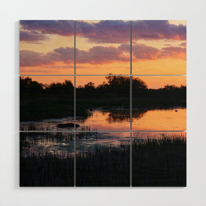Perfect Pastel Spring Sunset Wood Wall Art Gallery Image 1