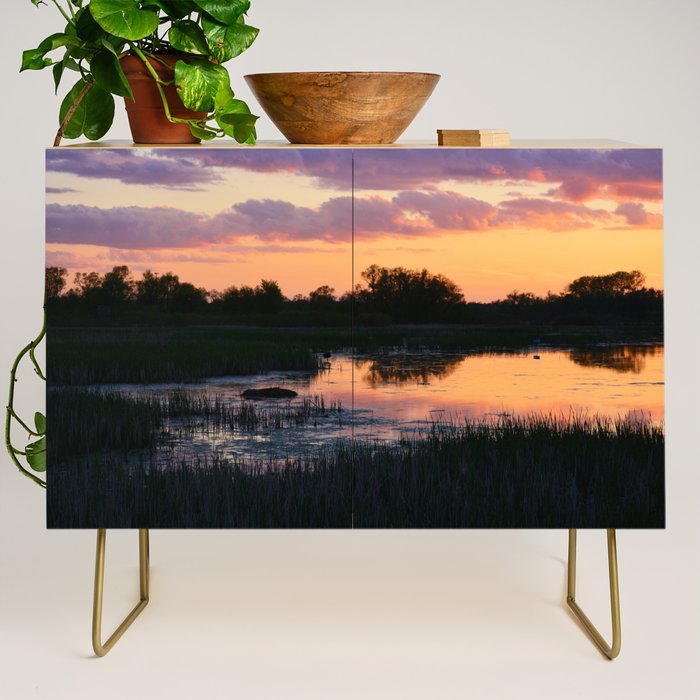 Perfect Pastel Spring Sunset Credenza Gallery Image 1