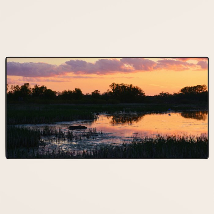 Perfect Pastel Spring Sunset Desk Mat Gallery Image 3