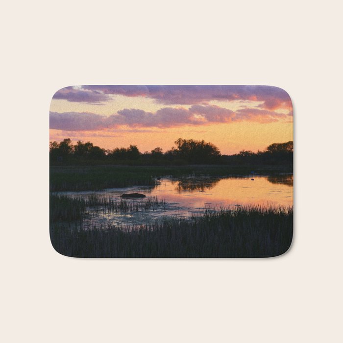 Perfect Pastel Spring Sunset Bath Mat Gallery Image 1