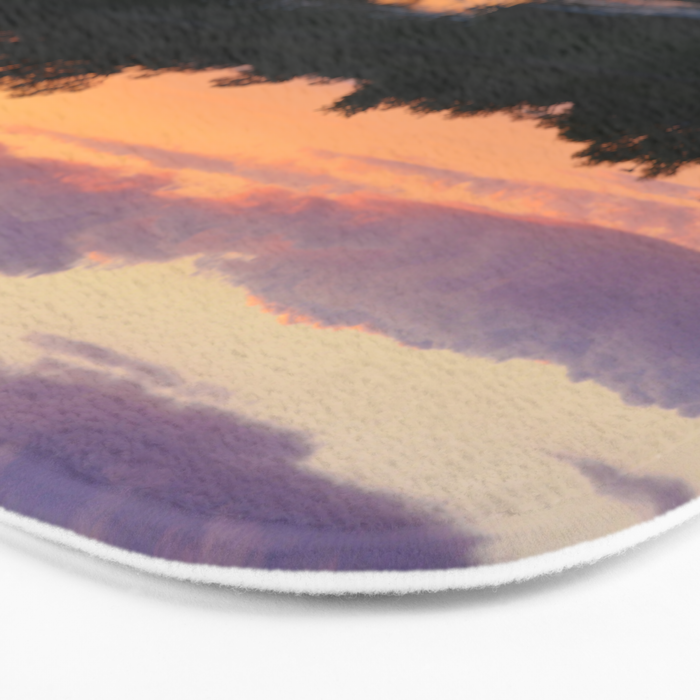 Perfect Pastel Spring Sunset Bath Mat Gallery Image 3