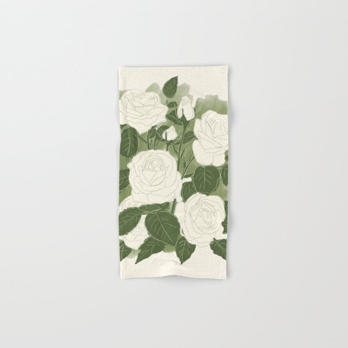 White Roses 6 Bath Towel Gallery Image 1