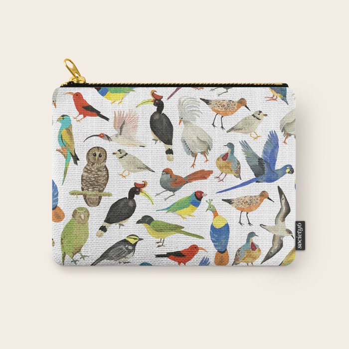Endangered Birds Around the World Carry All Pouch Gallery Image 1