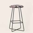 Whimsy Bird Garden Dreamy Mixed Media Art  Stool Gallery Image 1