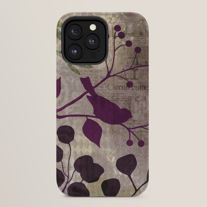Whimsy Bird Garden Dreamy Mixed Media Art  iPhone Case Gallery Image 24