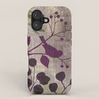 Whimsy Bird Garden Dreamy Mixed Media Art  iPhone Case Gallery Image 1