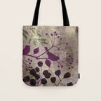 Whimsy Bird Garden Dreamy Mixed Media Art  Tote Bag Gallery Image 1