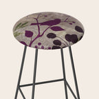 Whimsy Bird Garden Dreamy Mixed Media Art  Stool Gallery Image 2