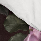 Vintage bouquets of pink lush peonies, purple tulips, roses and dark red anemones. Comforter Gallery Image 4