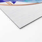 Violet Zen Lotus Flower Watercolor Welcome Mat Gallery Image 2