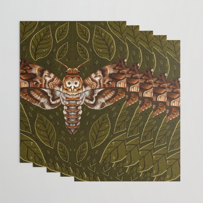Deaths-Head Moth Wrapping Paper Gallery Image 3