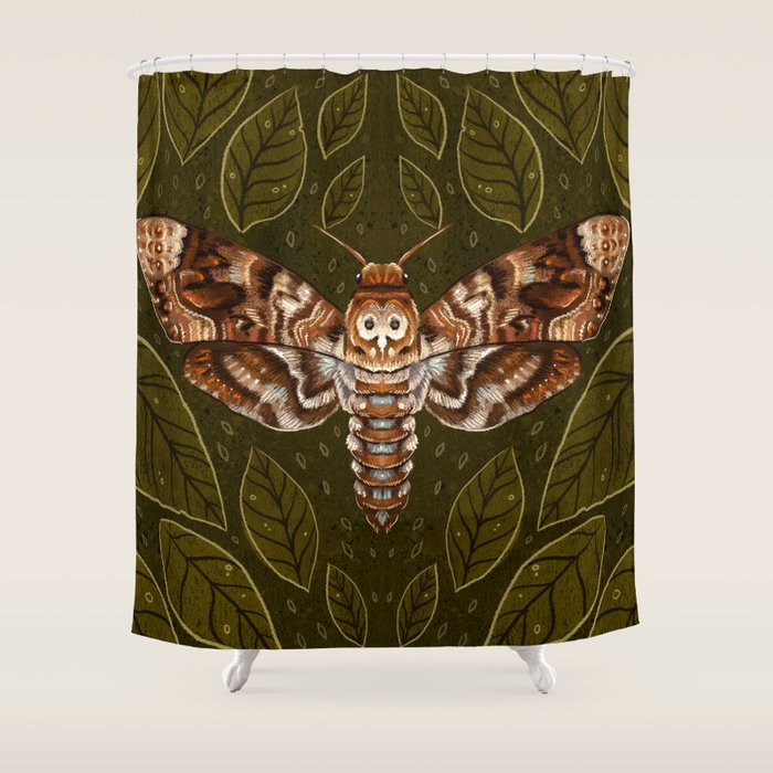 Deaths-Head Moth Shower Curtain Gallery Image 1