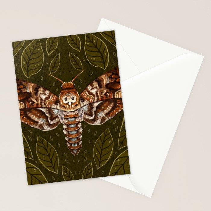 Deaths-Head Moth Stationery Card Gallery Image 2