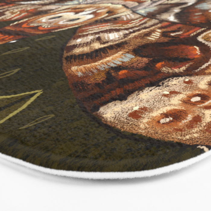 Deaths-Head Moth Bath Mat Gallery Image 3