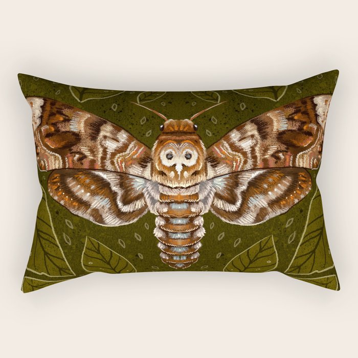 Deaths-Head Moth Rectangular Pillow Gallery Image 1