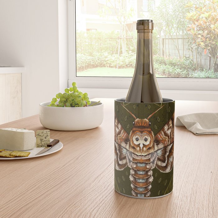 Deaths-Head Moth Wine Chiller Gallery Image 4