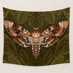 Deaths-Head Moth Wall Tapestry Gallery Image 4