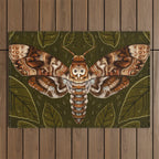 Deaths-Head Moth Outdoor Rug Gallery Image 1