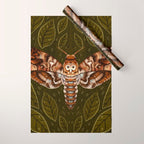 Deaths-Head Moth Wrapping Paper Gallery Image 1