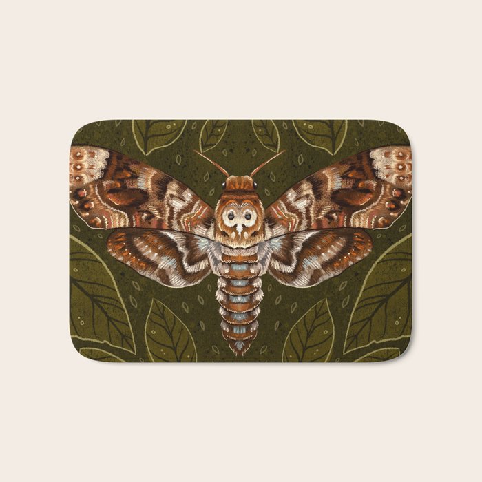 Deaths-Head Moth Bath Mat Gallery Image 1