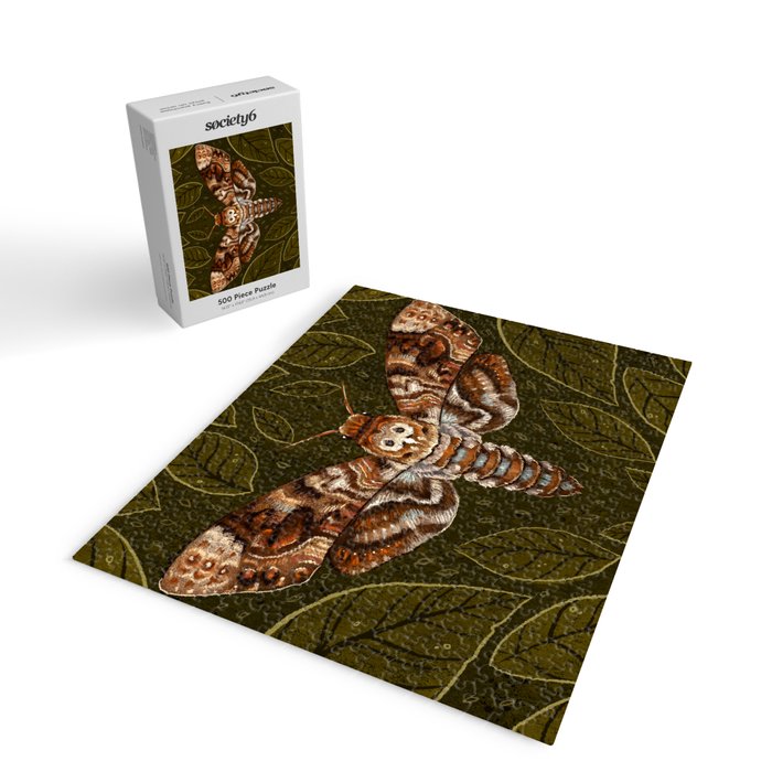 Deaths-Head Moth Jigsaw Puzzle Gallery Image 2