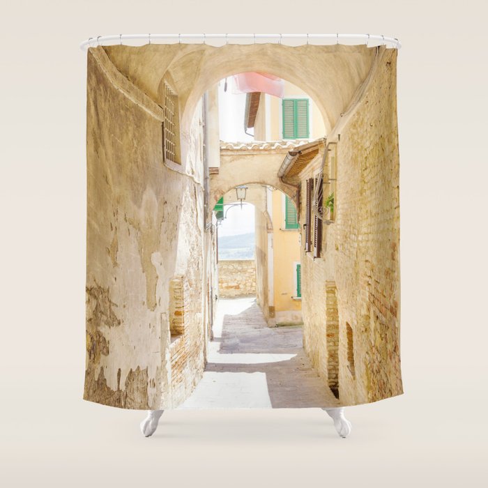 Passaggio - Mediterranean Italy Photography Shower Curtain Gallery Image 1