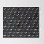 Red and blue shrimp Throw Blanket Gallery Image 2