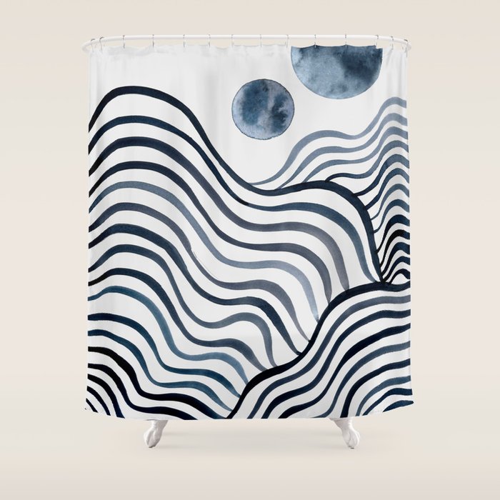 Many Moons Ago Shower Curtain Gallery Image 1