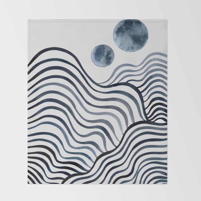 Many Moons Ago Throw Blanket Gallery Image 2