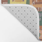 Brown Crochet Patchwork Bath Mat Gallery Image 2