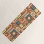 Brown Crochet Patchwork Yoga Mat Gallery Image 1
