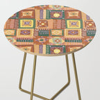 Brown Crochet Patchwork Side Table Gallery Image 2